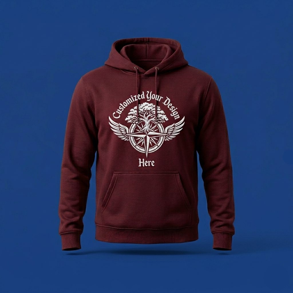custom hoodie front design with logo printing in duba