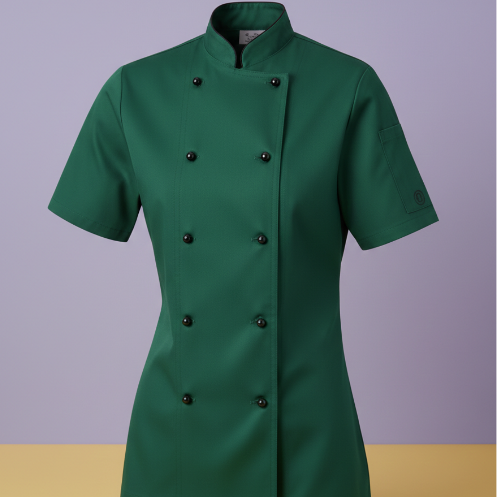 high quality breathable fabric used in custom chef uniforms for comfort